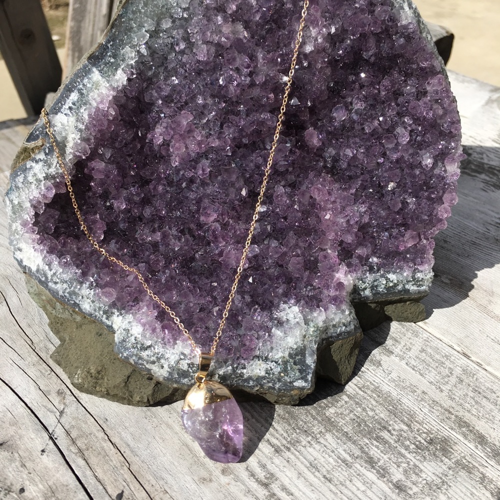 Amethyst Necklace - Picture 7 of 8